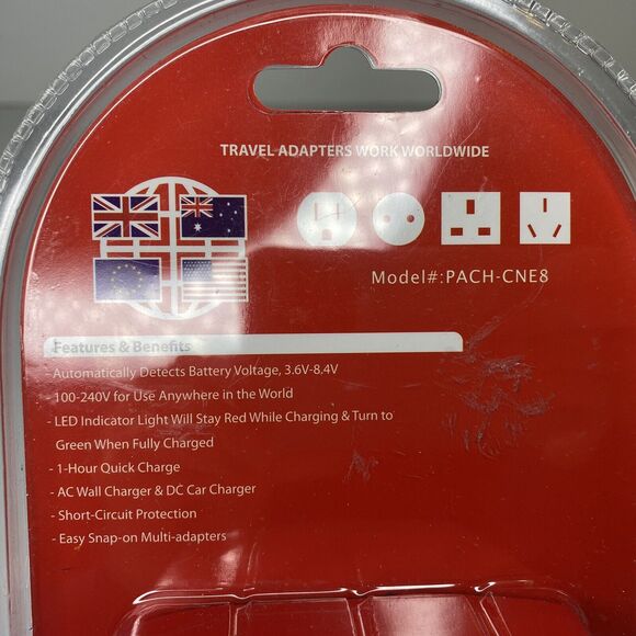 Photo America Rapid Lithium Ion Battery Travel Charger Canon LP-E8 Worldwide NEW - Picture 8 of 9